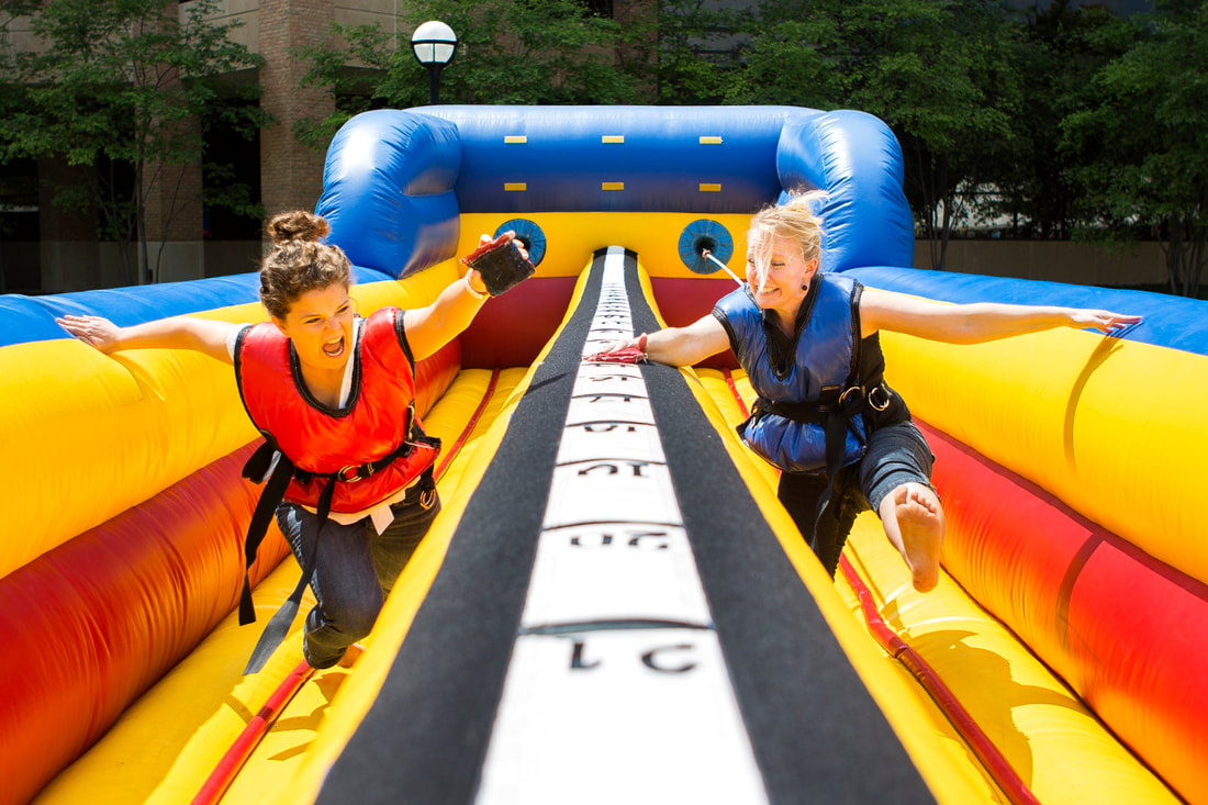 inflatable bungee run